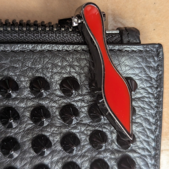 Christian Louboutin Black Studded Clutch - Picture 2 of 10